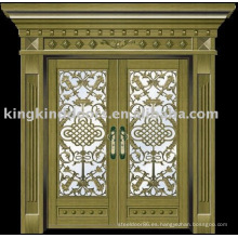 de lujo puerta de cobre villa puerta exterior puerta KK-708